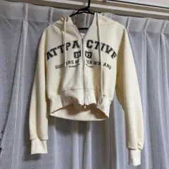 SHEIN ダブルジップパーカー 아이보리 M