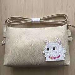 専用⭐︎未使用Kitamura ショルダーバッグ 猫モチーフ・ブルーレザー