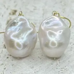 バロックパール　オイスターパール　大粒　約22mm    ピアス/イヤリング