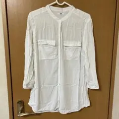 UNIQLO ホワイト 七分袖シャツ XL