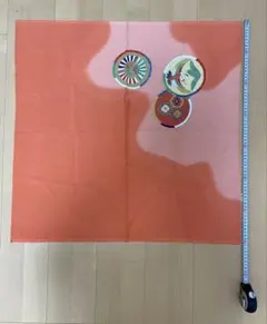 風呂敷 鶴 扇面文様 ぼかし染め