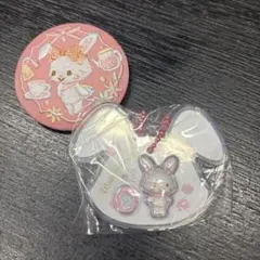【新品・未使用】サンリオ パッケージチャーム&刺繍缶バッジ(ウィッシュミーメル)
