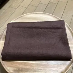 ダークブラウン リネン 生地 布地