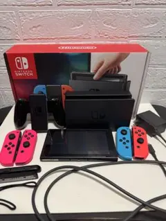 未対策機】Switchフルセット＋極速512GB新品SDカード＆新品バッテリー