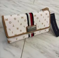 トミーヒルフィガー TOMMY HILFIGER 長財布　トリコロール　ホワイト