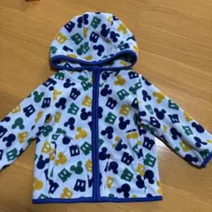 ミッキー柄 フリースアウター 80cm