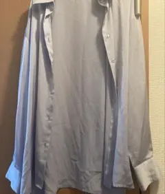 FWEB242232 FRAY I.D サテンシャツ ライトブルーのサムネイル