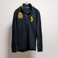 ラルフローレン　ポロシャツ　長袖　S エンブレム