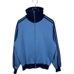 ●80s ヴィンテージ　ADIDAS アディダス　トラックジャケットライトブルー