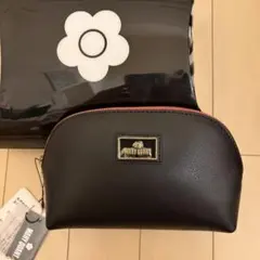 【新品タグ付き】マリークワント MARY QUANT ポーチ ブラック ピンク