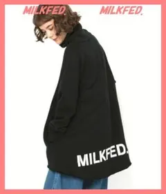 ☆ミルクフェド☆美品レア♪完売バックロゴロングタートルラウンドスウェット☆