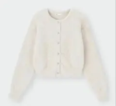 シャイニークルーネックカーディガン