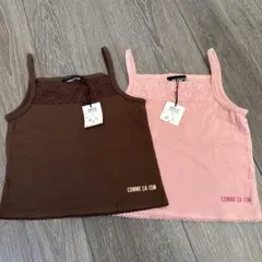 COMME CA ISM タンクトップ 2枚セット