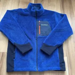 mont-bell キッズ フリースジャケット 150 青