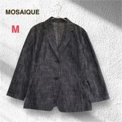 MOSAIQUE 麻混 テーラードジャケット 7分袖 黒 M 東京スタイルのサムネイル