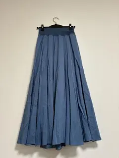 tisa ロングスカート　フレア　デニム風　ウエストゴム　M L 未使用　タグ付