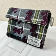 [未使用品] PORTER BEAMS ディズニー ウォレット 　三つ折り財布