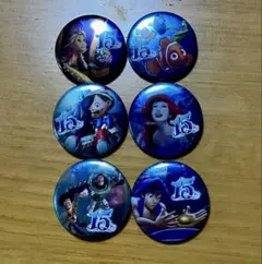 ディズニーシー　15周年 缶バッジ