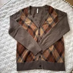 URBAN RESEARCH DOORS アーガイルカーディガン