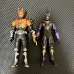 【当時物】仮面ライダー龍騎 ソフビ 2体セット オルタナティブ＆ゼロ バンダイ