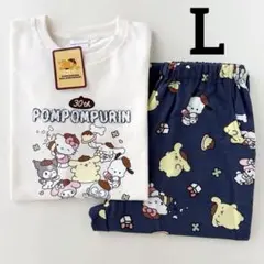 サンリオ　ポムポムプリン　長袖　ルームウェア　パジャマ　L レディース　新品のサムネイル