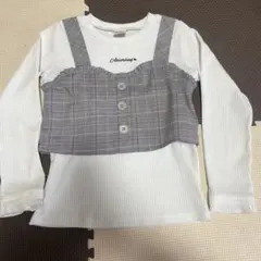 キッズ120 長袖　ビスチェ