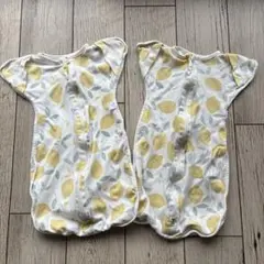 Coperta レモン柄 おくるみ スワドル Sサイズ 2枚セット