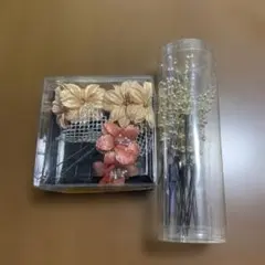 髪飾りセット ゴールド ピンク