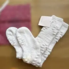 新品未使用 ジェラートピケ ロングソックス ルームソックス