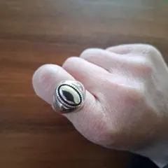 ヴィンテージ オーバル シルバー リング 925 刻印あり メキシカンジュエリー