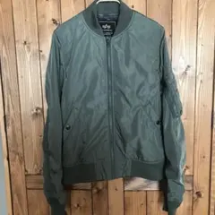 ALPHA INDUSTRIES MA-1ジャケット Lサイズ　オリーブグリーン