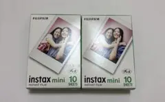 新品未開封 instax mini チェキフィルム 20枚 (10枚×2箱）