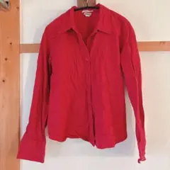 OLD NAVY 赤 長袖シャツ 【S】のサムネイル