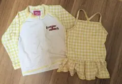 ミッキー＆ミニー ラッシュガードセット 80cm