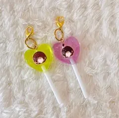 モンチッチ　めじるしアクセサリー風　ロリポップ　2個セット