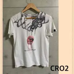 CRO2 プリント　半袖　tシャツ  スクエア