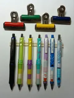 美品⭐︎シャープペンシル７本まとめ売り⭐︎クリップ４個付き