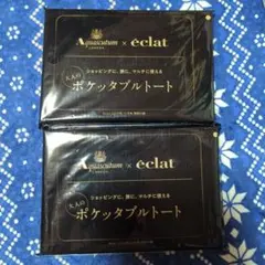 Aquascutum x éclat 大人のポケットブルトート　2個セット