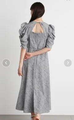 【タグ付☆】リリーブラウン フェイクチュールフラワーワンピース　Sサイズ