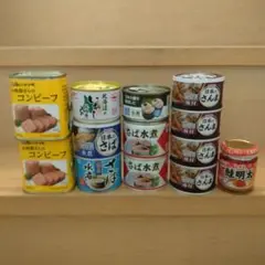 肉のハナマサ お肉屋さんのコンビーフ 鯖 鰯 さんま缶詰他詰合せ13点セットのサムネイル