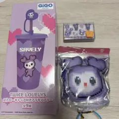 TWICE GiGO限定 プラタンブラー エコバッグ ハンディファン　サナ twice】サナ☆タンブラー☆エコバッグ☆ハンディファン☆3種セット