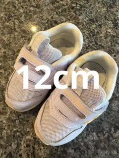 薄紫 メッシュ ベビーシューズ マジックテープ