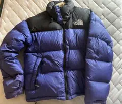 THE NORTH FACE ダウンジャケット ブルー×ブラックのサムネイル
