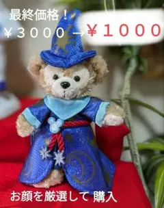 《ディズニーシー》　　　　　　 開園１０周年記念限定　ダッフィーぬいぐるみバッチ