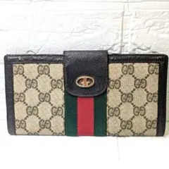 GUCCI オールドグッチ 長財布 GG柄 シェリーライン スプリーム