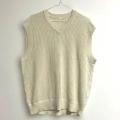 GU ジーユー　ウォッシャブル メッシュ ニットベスト　Mサイズ