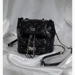Darich《ダーリッチ》キルティングビジューミニリュック BLK - メルカリ