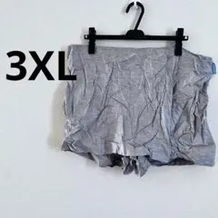 MESSAGE FACTORY[3XL]グレー ショートパンツ　キュロット