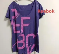 Reebok レディース 半袖Tシャツ パープル Lサイズのサムネイル