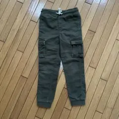 H&M ストレートプルオンパンツ 130/59 オリーブグリーン